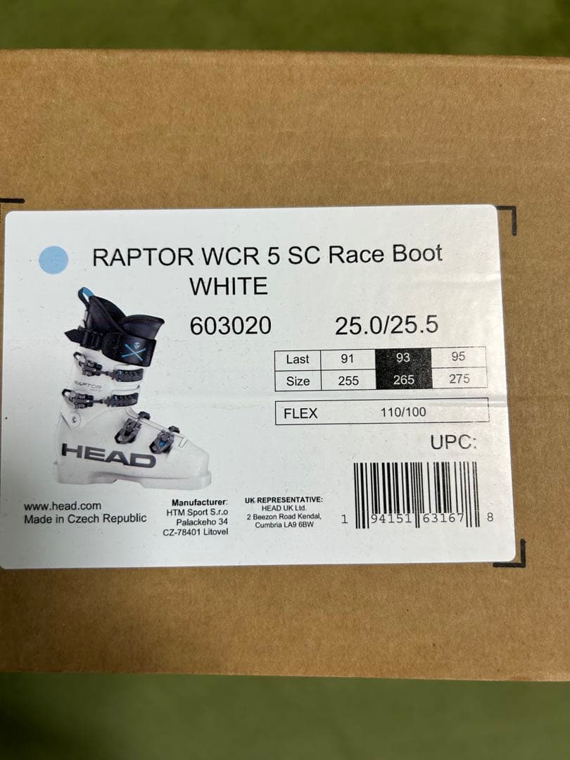 HEAD スキー ブーツ　RAPTOR WCR 5 SC