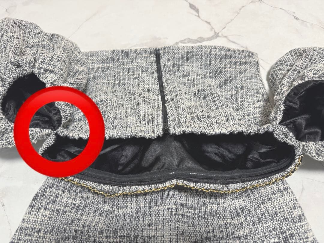 ROBE de FLEURS オフショル　キャバドレス　ミニドレス