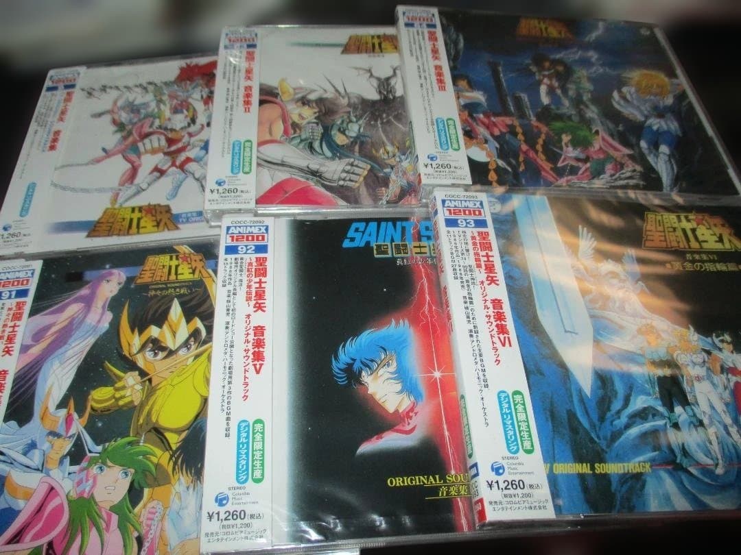新品未開封 ANIMEX 聖闘士星矢 オリジナルサウンドトラック 6枚セット