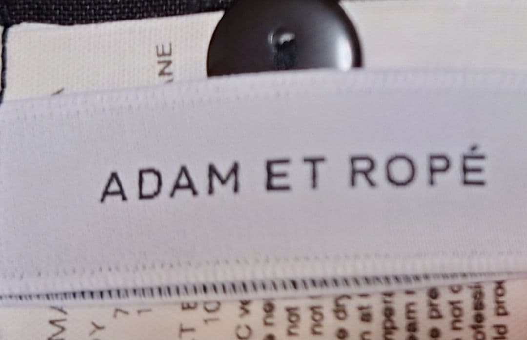 ADAM ET ROPE' ベルテッドベアロンパース ブラック　SIZE：38