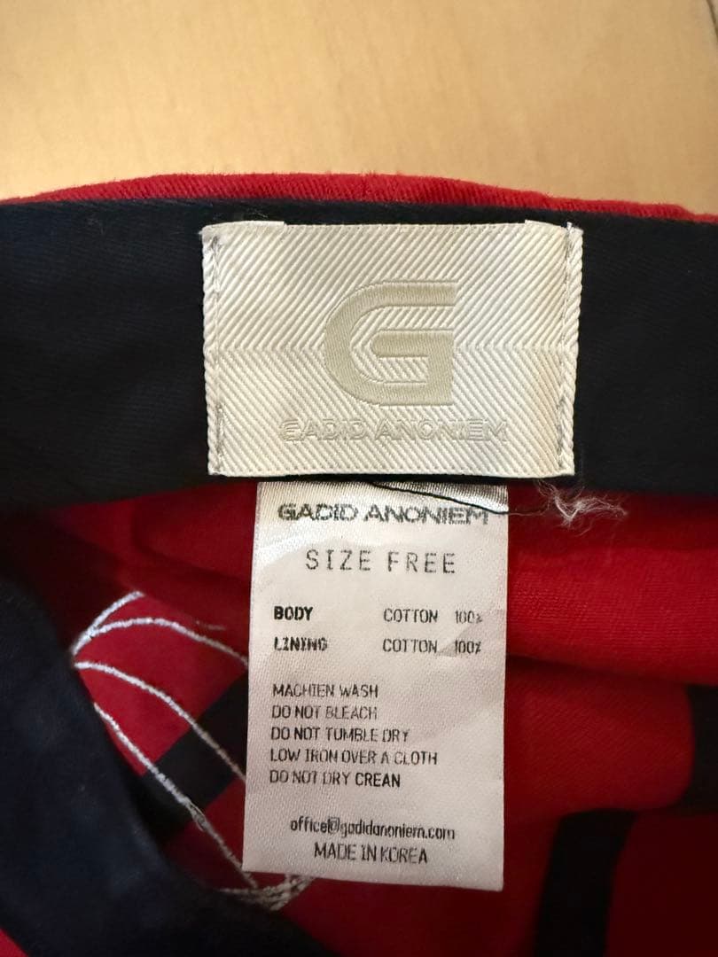 帽子 GADID ANONIEM JUDE / RED