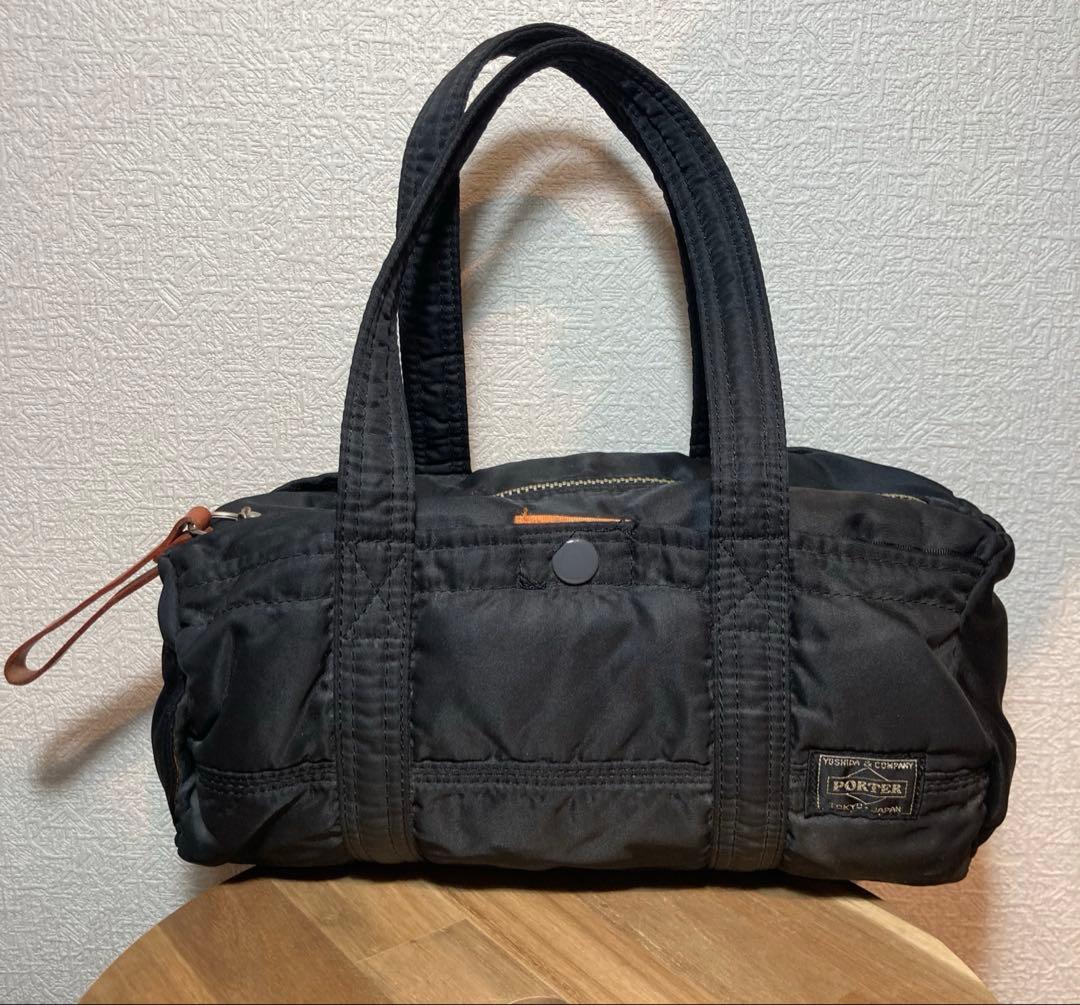 美品　PORTER ポーター　タンカー　ミニボストン　ハンドバッグ　ドラムバッグ