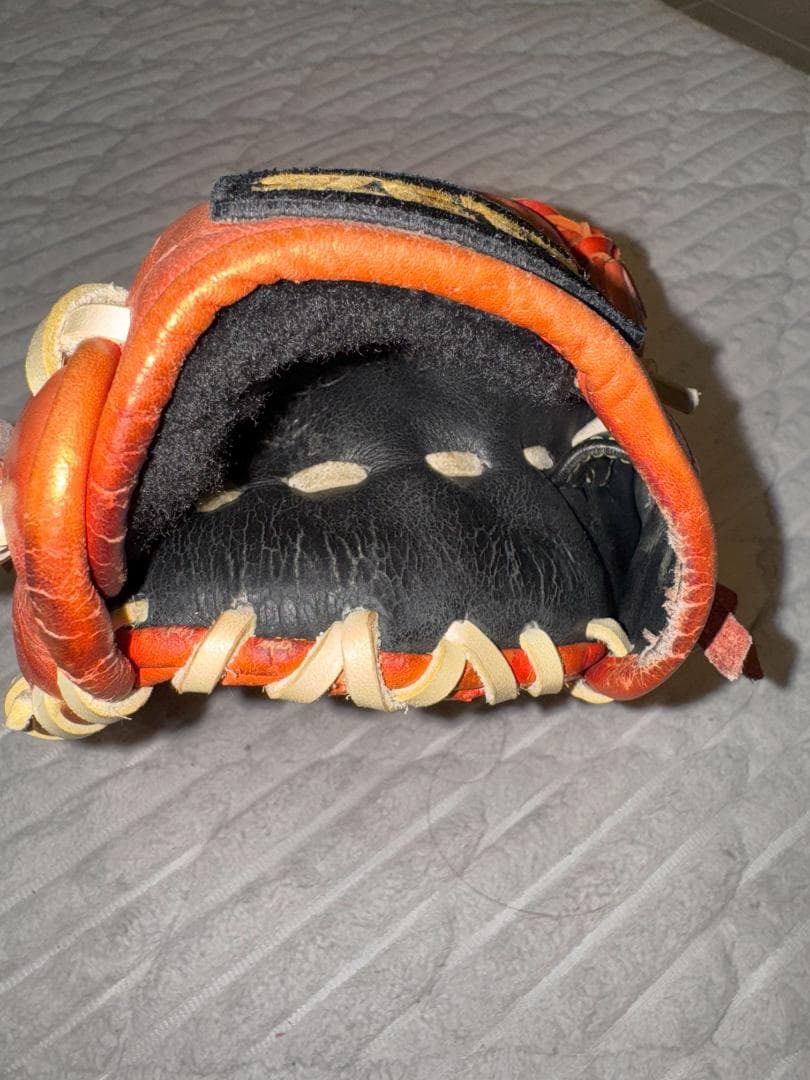 ゼット　プロステイタス　硬式グローブ　内野手用　ボースヒール締め　湯もみ　型付け