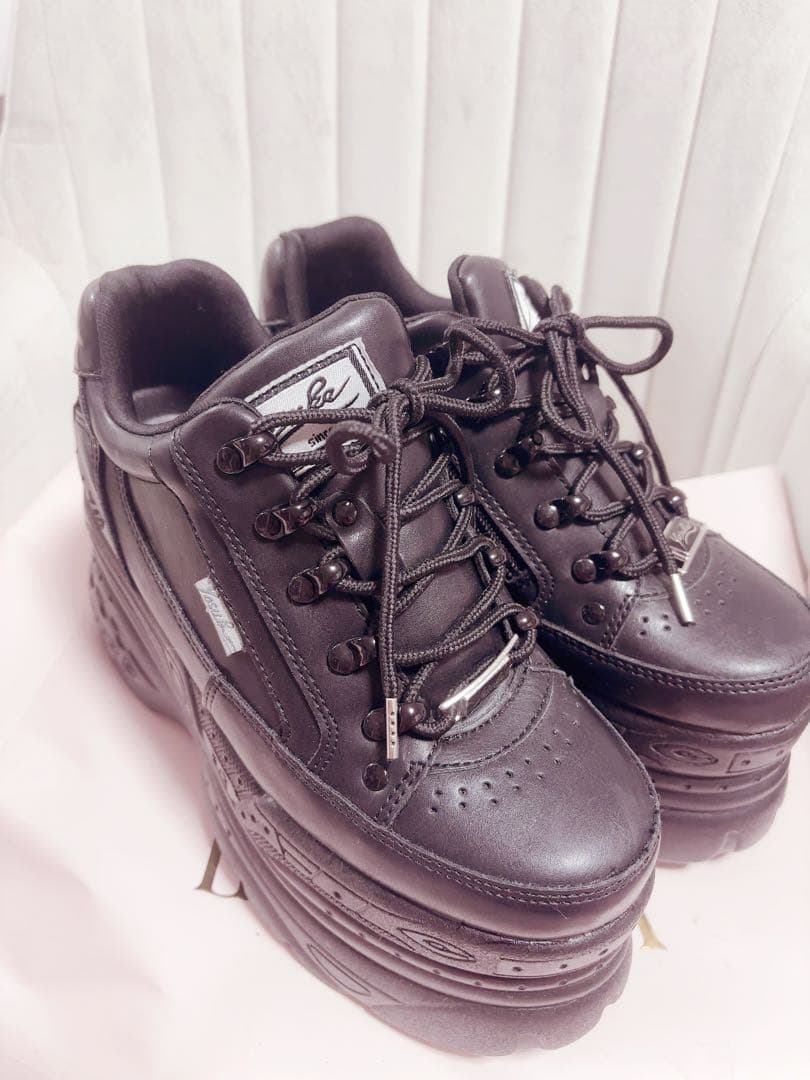 YOSUKEヨースケ 厚底レースアップスニーカー