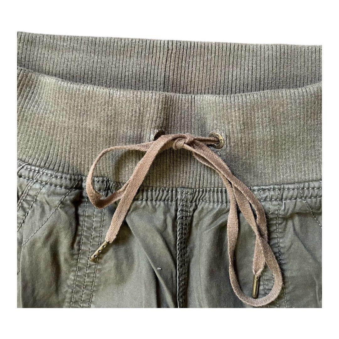 【美品】G.O.A.ゴア ワークパンツ カーキ レディースF パラシュートパンツ