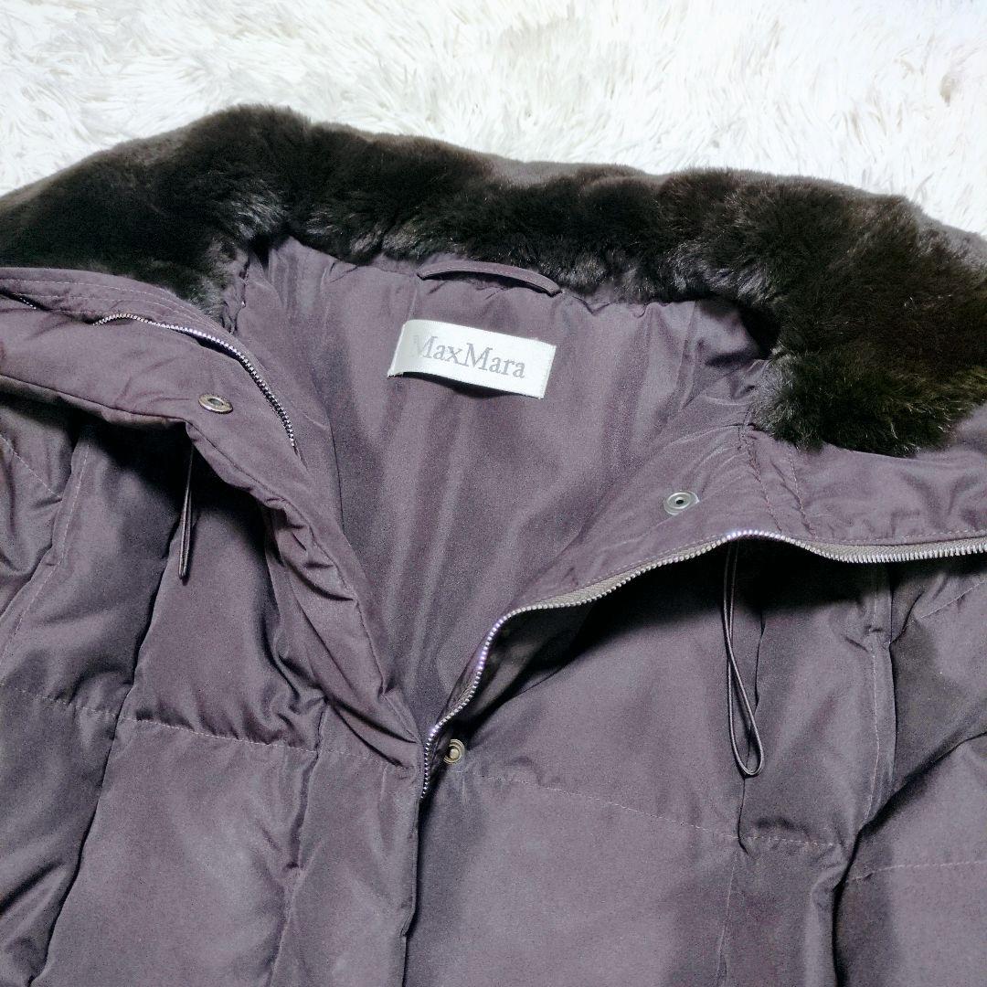 h*姫様 ■希少・美品■マックスマーラ 白タグ 中綿 キルティング コート ボリ