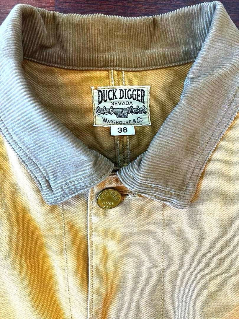 【ウエアハウス】DUCK DIGGER カバーオール 38 ベージュ