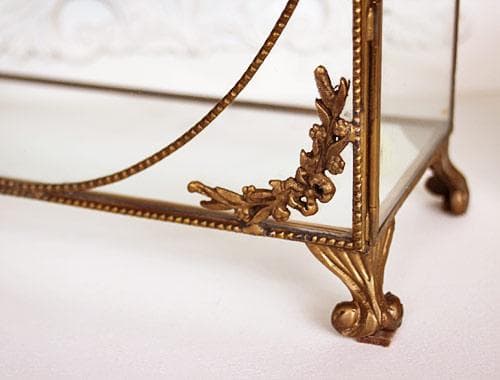 ショーケース キャビネット 飾り棚 アンティーク 84305CT-GD