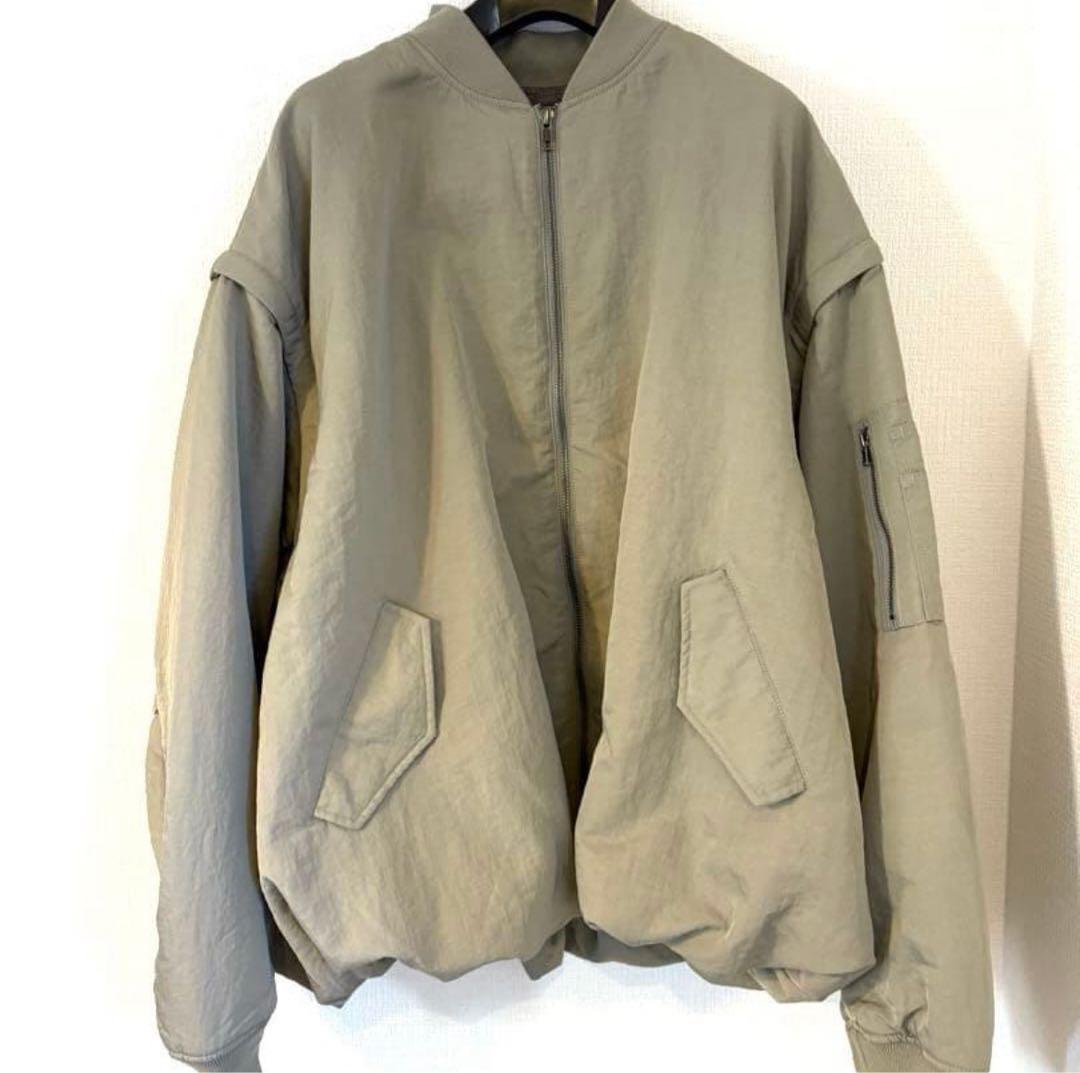 DISCOAT デタッチャブル2WAYメモリーボンバージャケット カーキ