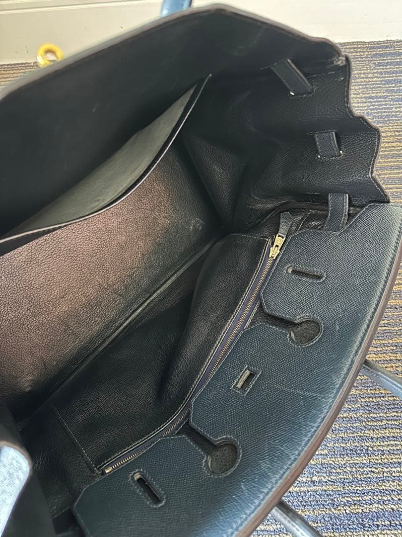 エルメス　バーキン35 ネイビー　ゴールド金具