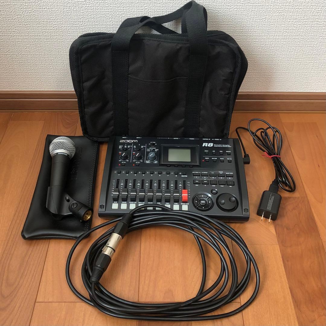 ZOOM R8 マルチトラックレコーダー SDカードマイク ケース付