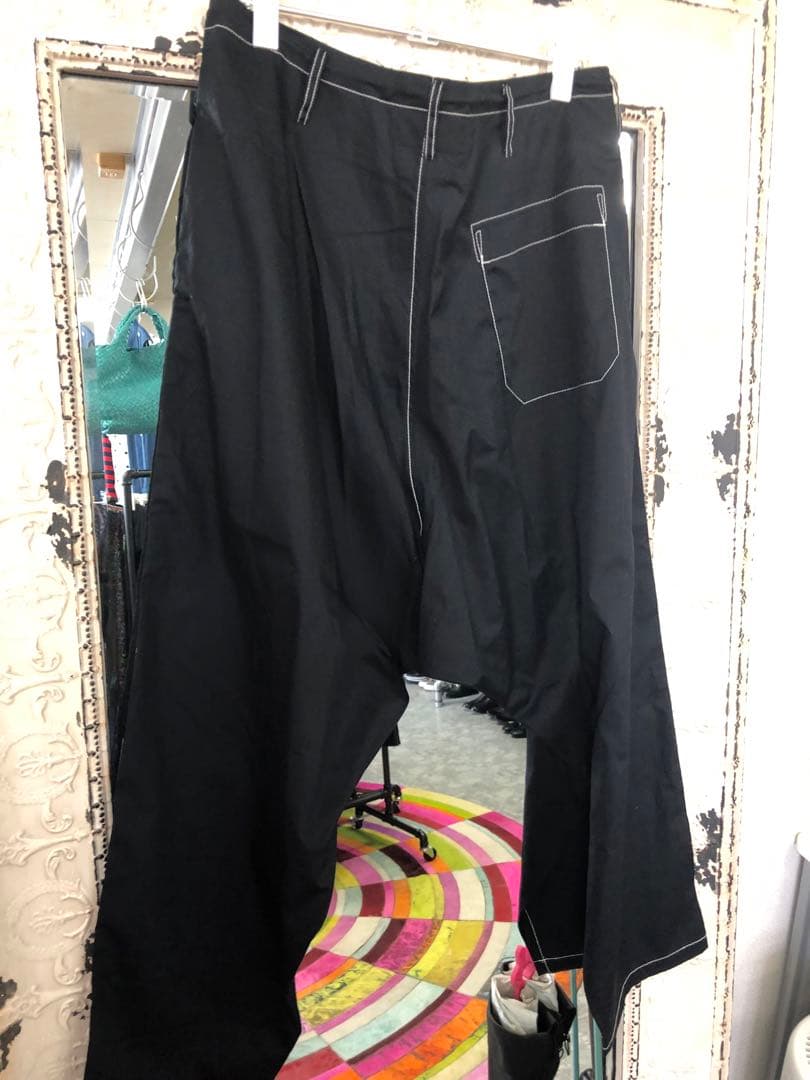 新品未使用タグ付き　Y's ワイズ　サルエルパンツ 黒　M