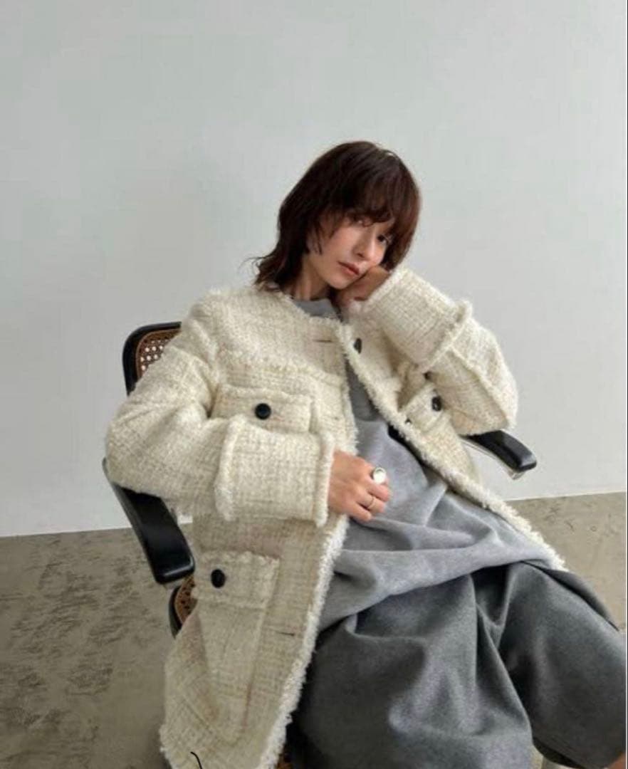 CLANE NO COLOR TWEED JACKET 正規品