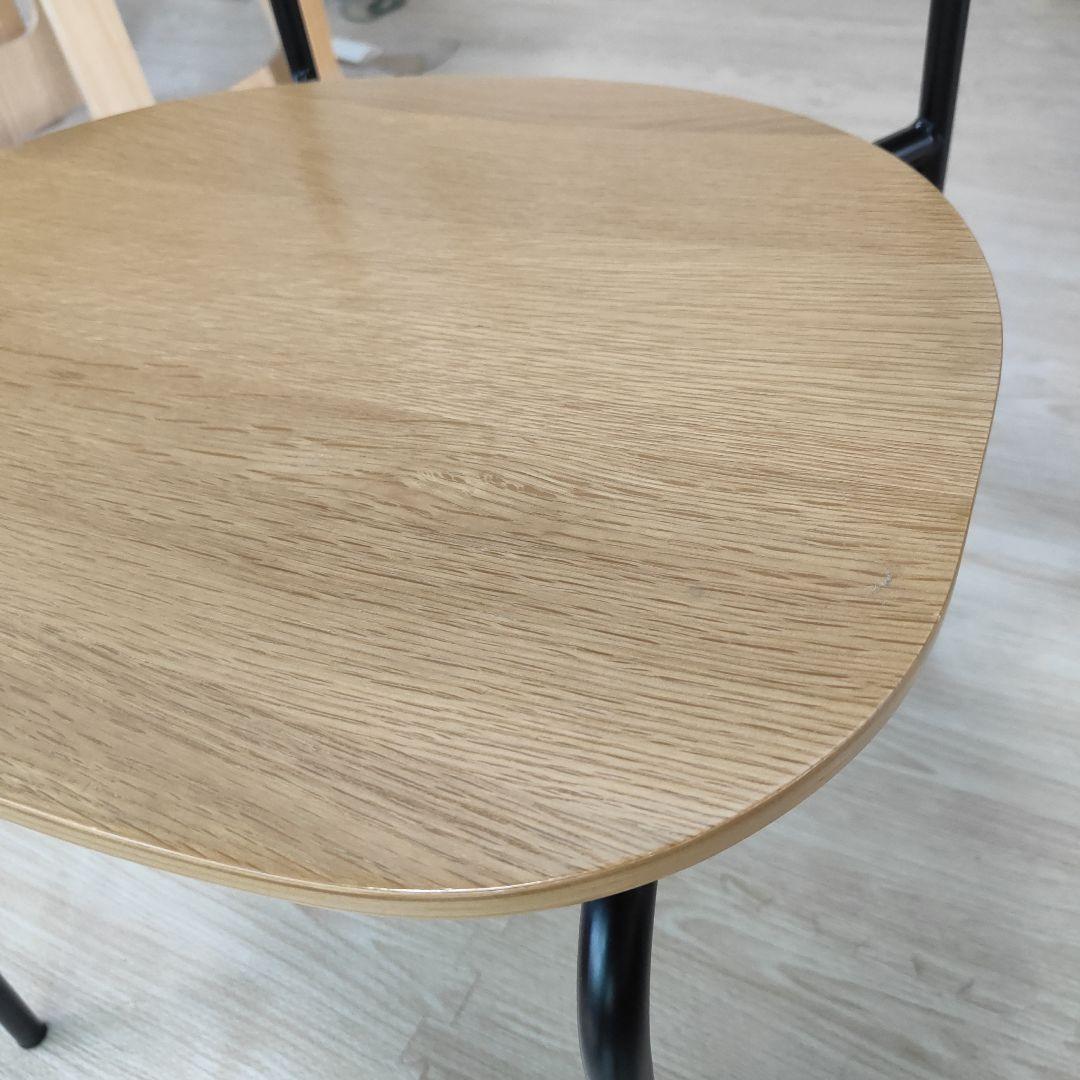 関家具 KAPELL カペルⅡ　板座 2脚セット　アイアン　ダイニングチェア