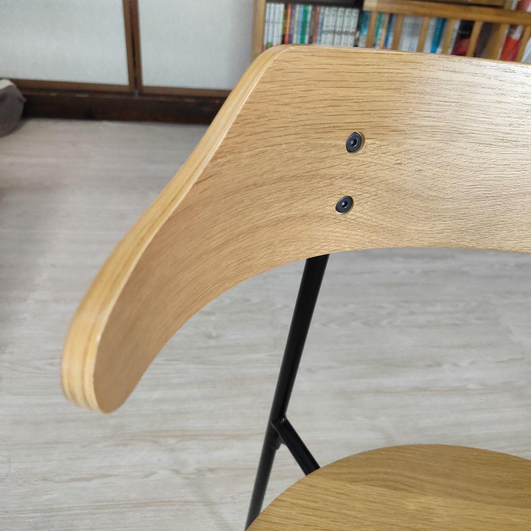 関家具 KAPELL カペルⅡ　板座 2脚セット　アイアン　ダイニングチェア