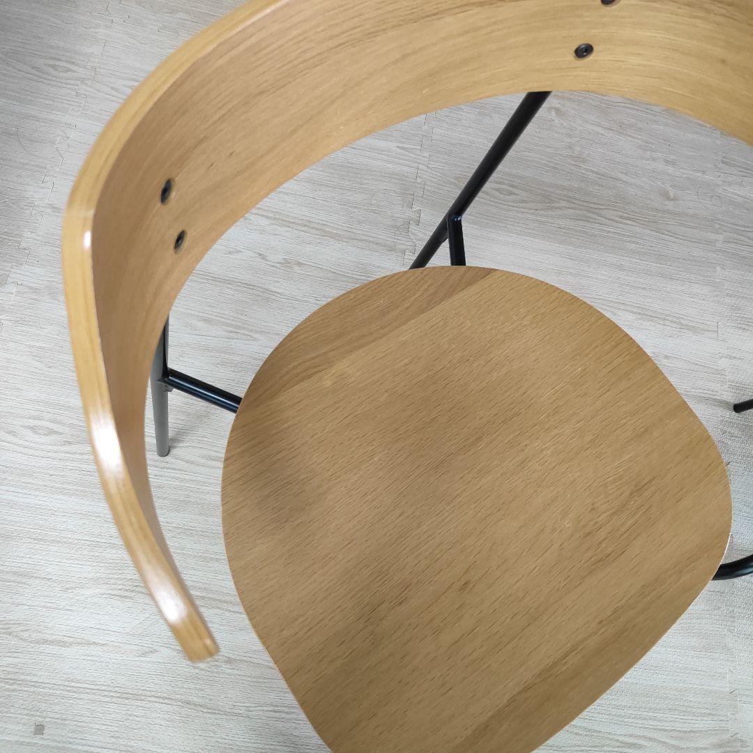 関家具 KAPELL カペルⅡ　板座 2脚セット　アイアン　ダイニングチェア