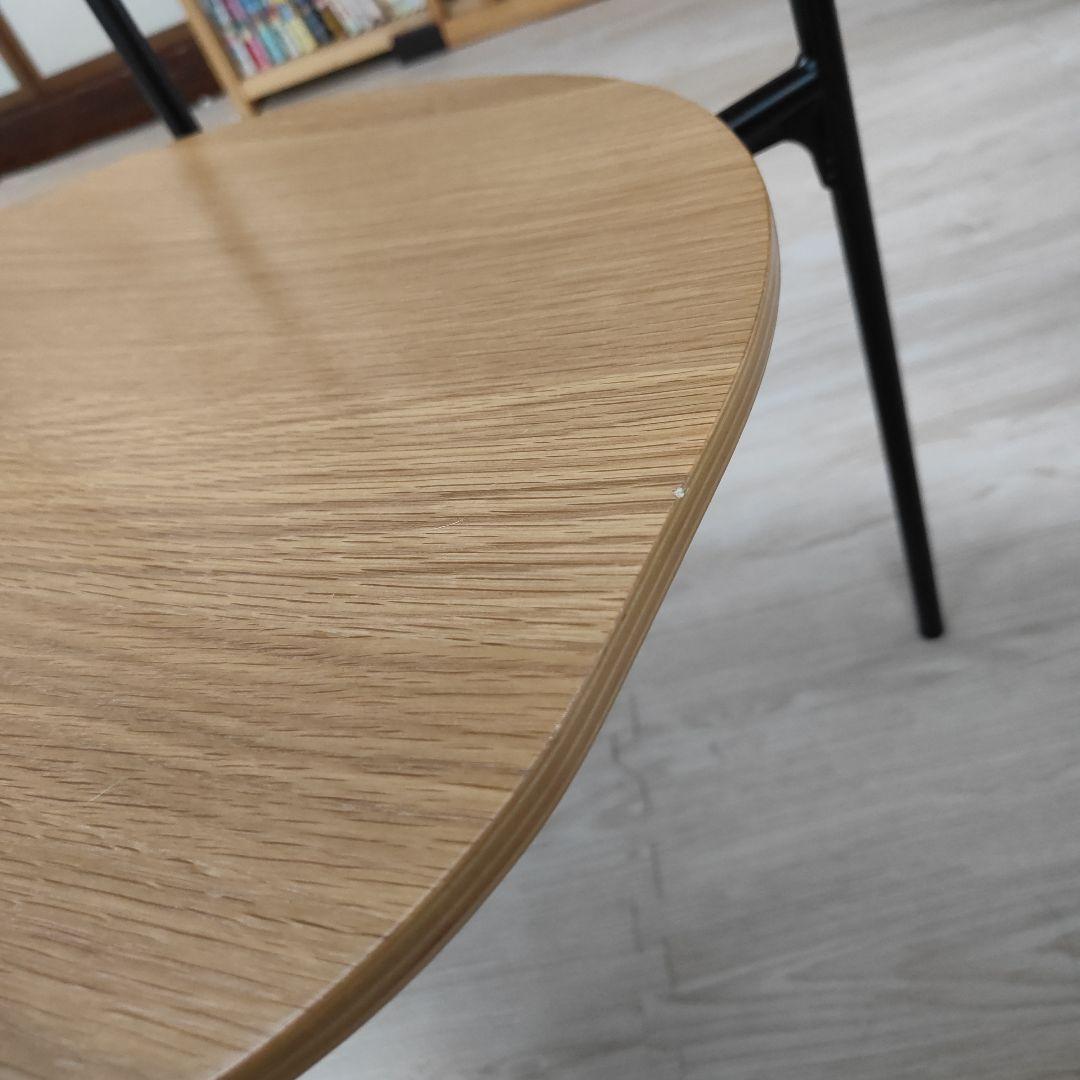 関家具 KAPELL カペルⅡ　板座 2脚セット　アイアン　ダイニングチェア