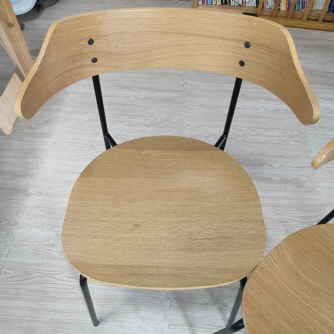 関家具 KAPELL カペルⅡ　板座 2脚セット　アイアン　ダイニングチェア