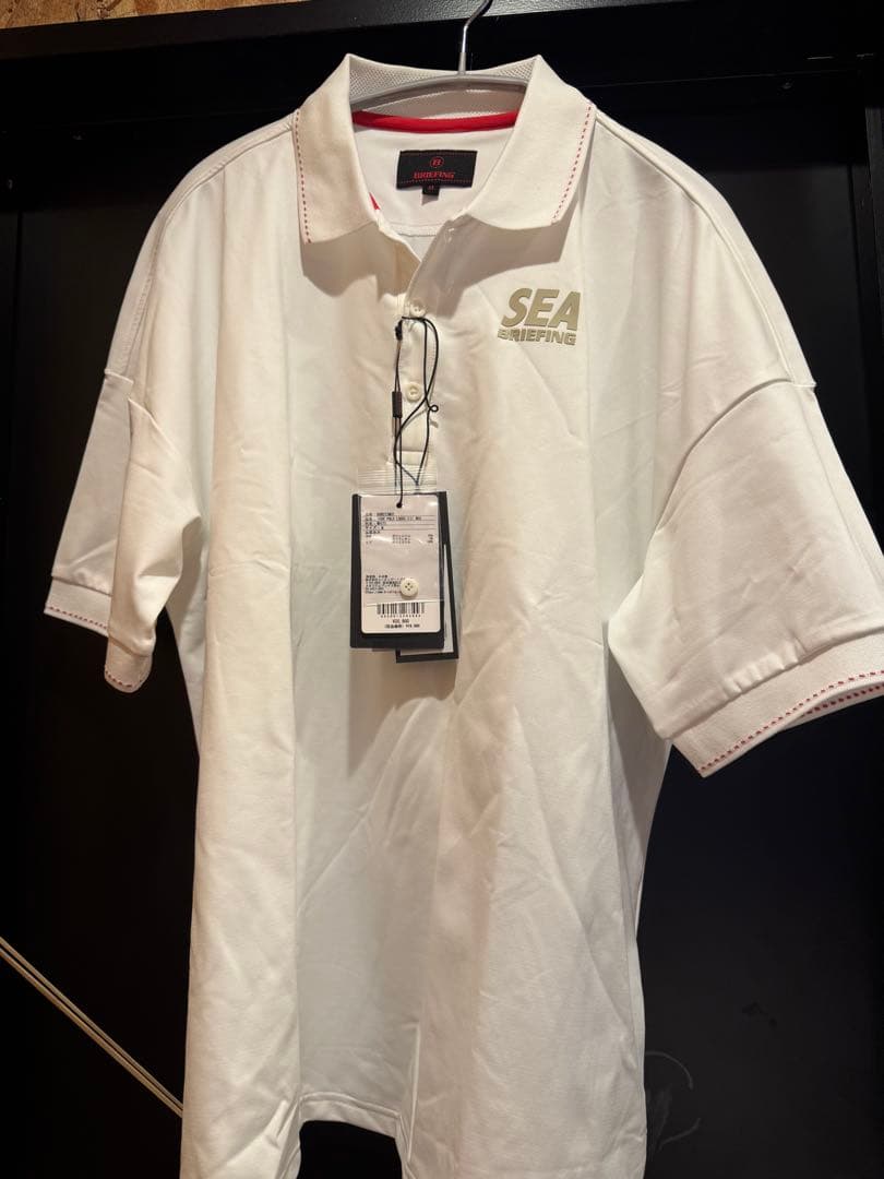 BRIEFING WDS TOUR POLO LOOSE FIT M ホワイト