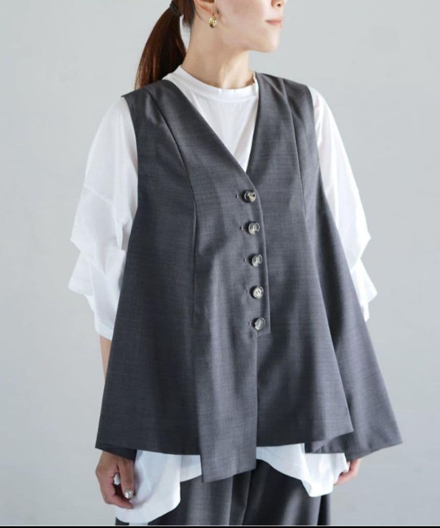 トップス ENFOLD FLARE VAST