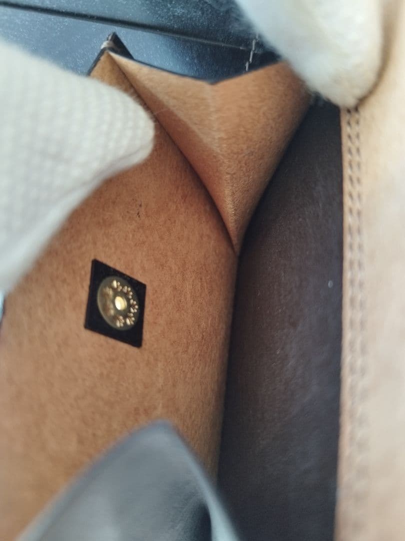 【新品未使用】塩原レザー 二つ折り財布 小銭入れ付き ブライドルレザー チョコ