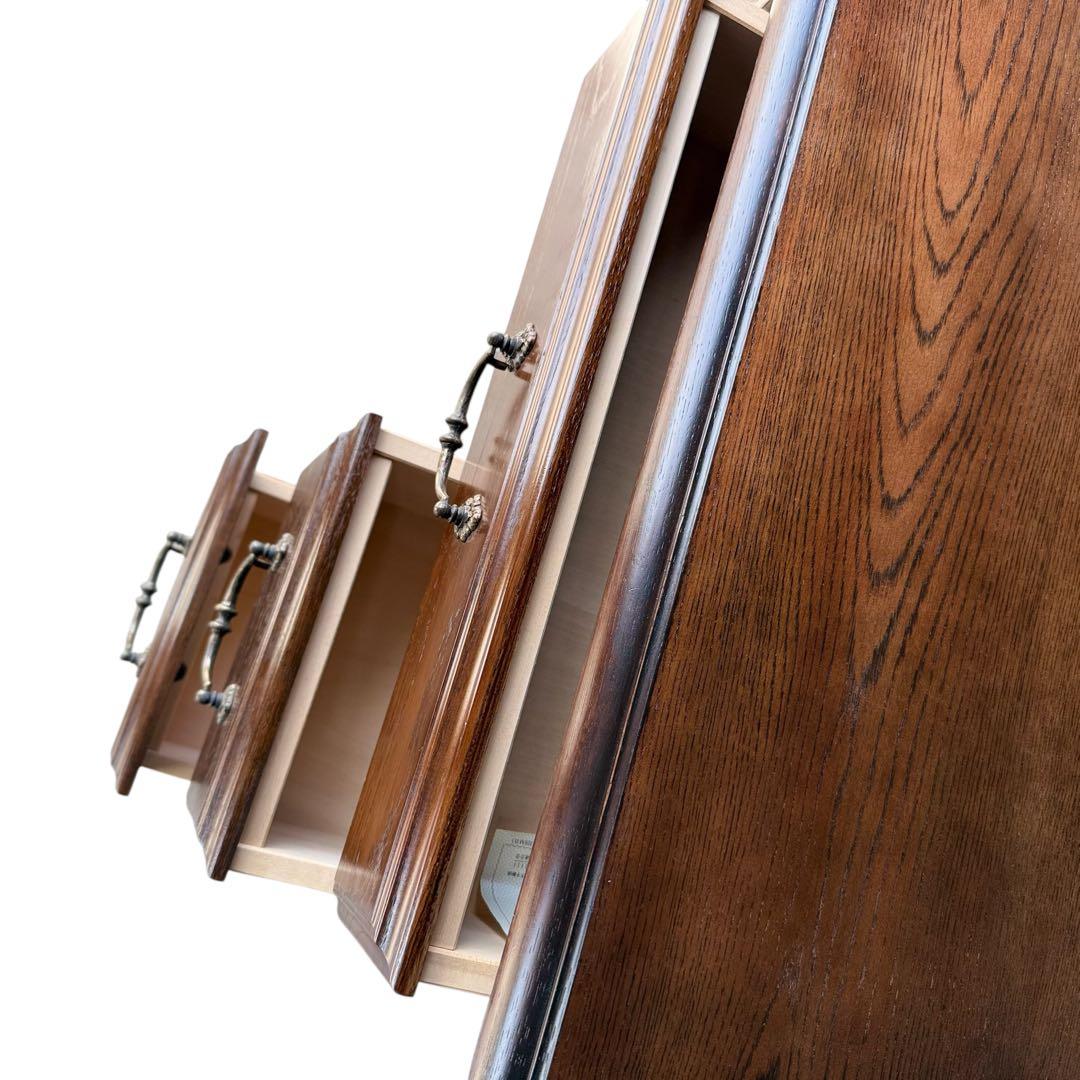 HR661 【 希少 QUEENS LIFE】 domani カリモク片袖デスク