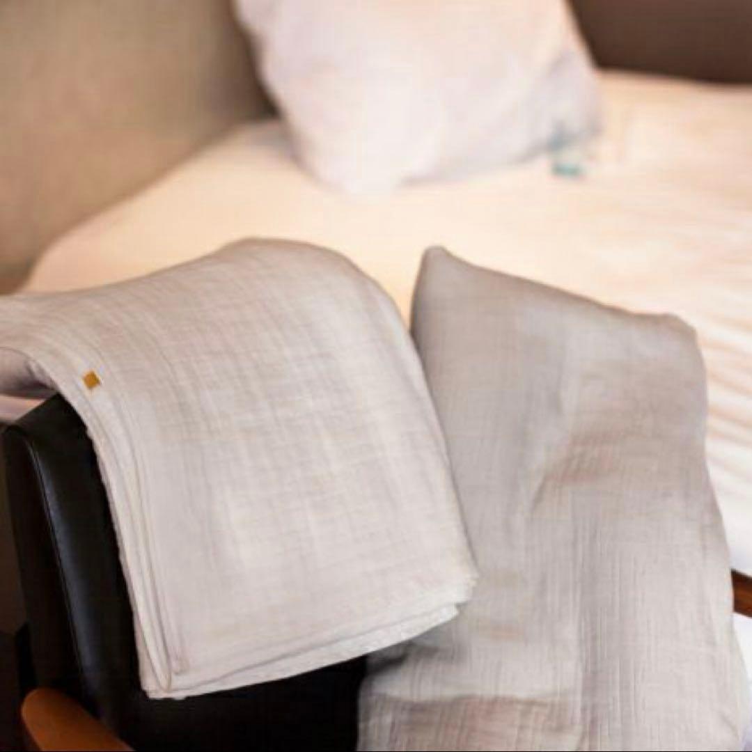 ★¥23,760- イケウチオーガニック1432 シングル ガーゼケット グレイ