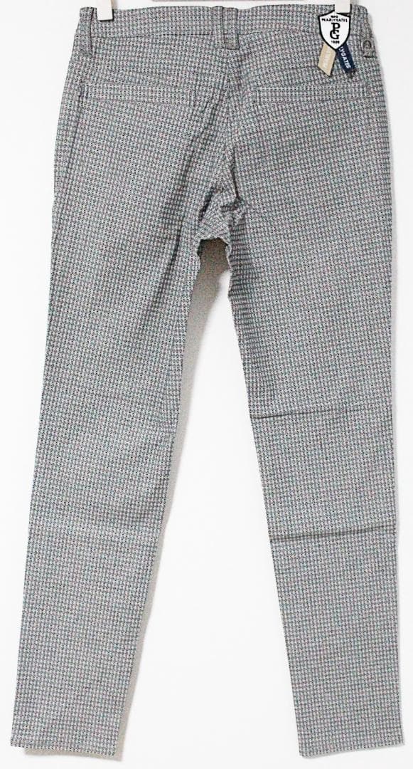 新品 パーリーゲイツ 変形ダイヤ小紋柄 ストレッチロングパンツ Lサイズ（W78