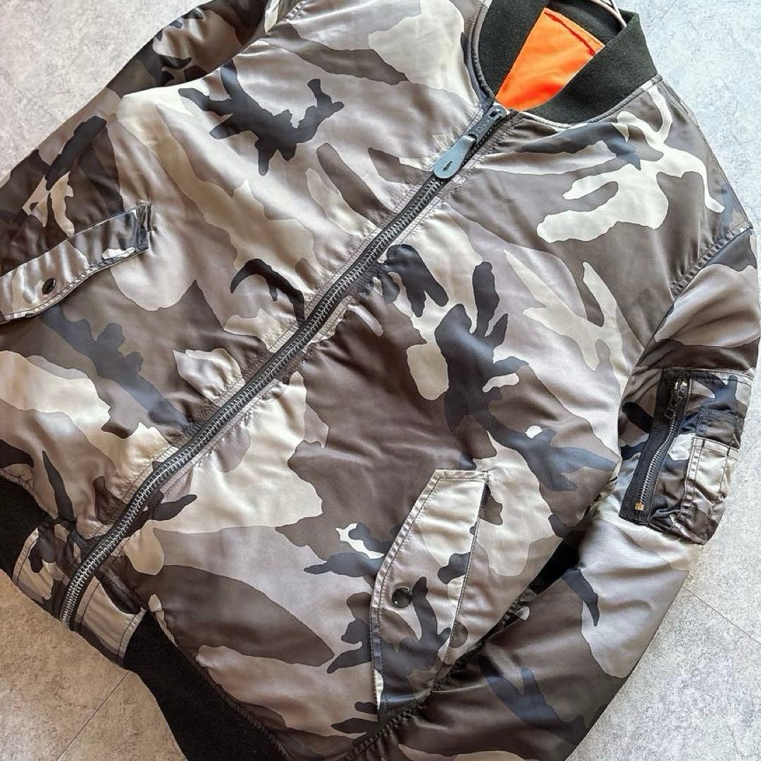 ALPHA MA-1 迷彩 フライトジャケット USAF XL