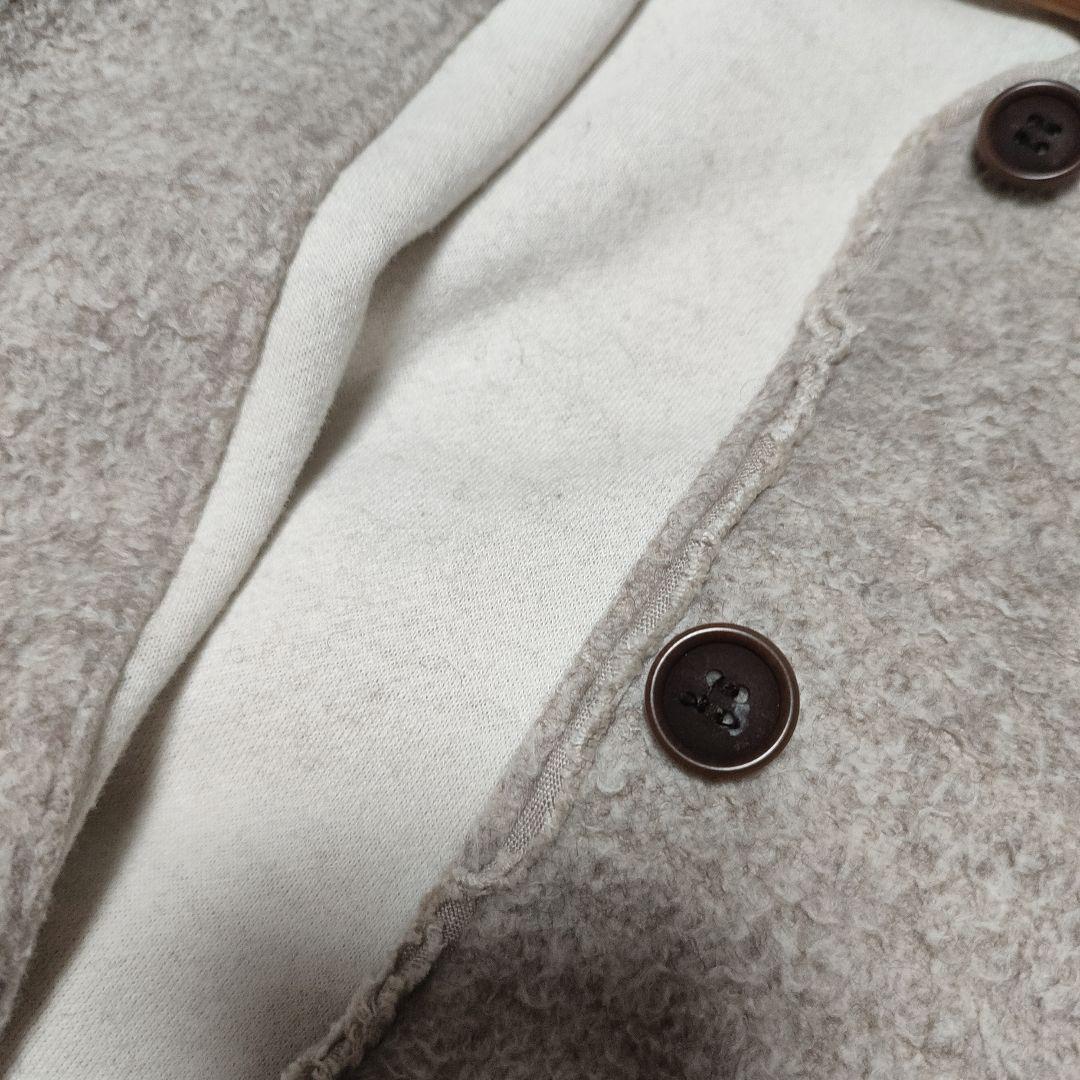 ネストローブ コットンヤクナッピングノーカラージャケット