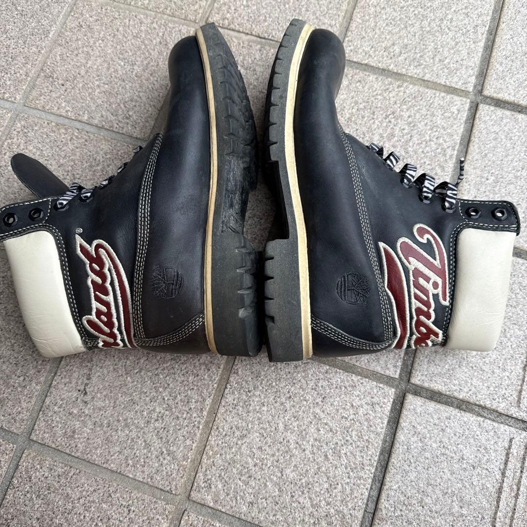 希少レア Timberland オールドスタイルブーツシューズ バックロゴ刺繍