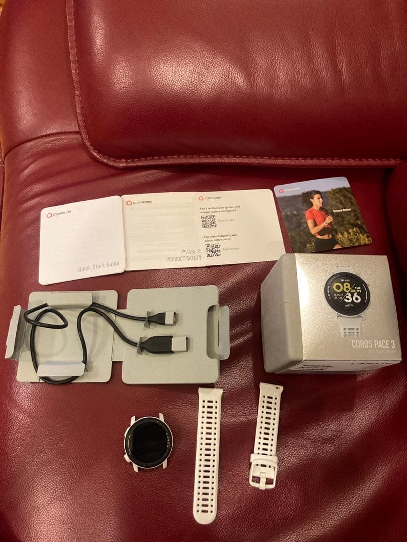 coros pace3 ホワイト　シリコン　大迫傑　キプチョゲ　カロス