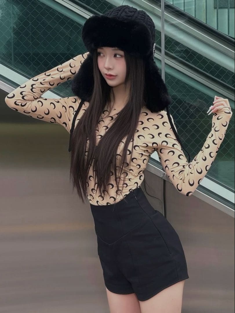 Darich♡美シルエットショートパンツ　　　　(BLK・Free)