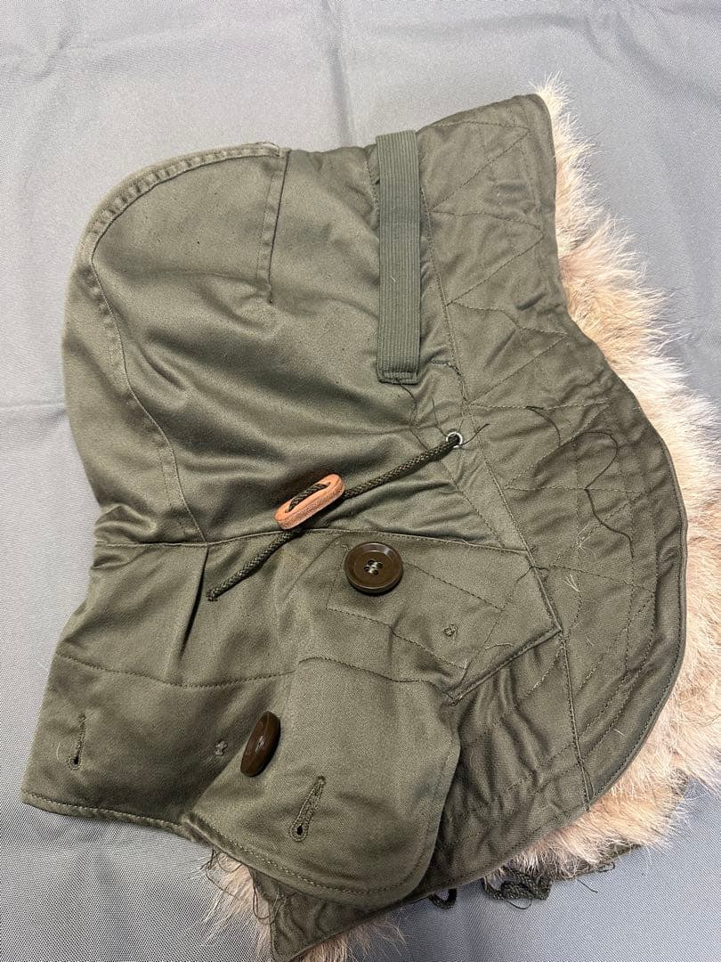 M-51 パーカー用フード　白ラベル