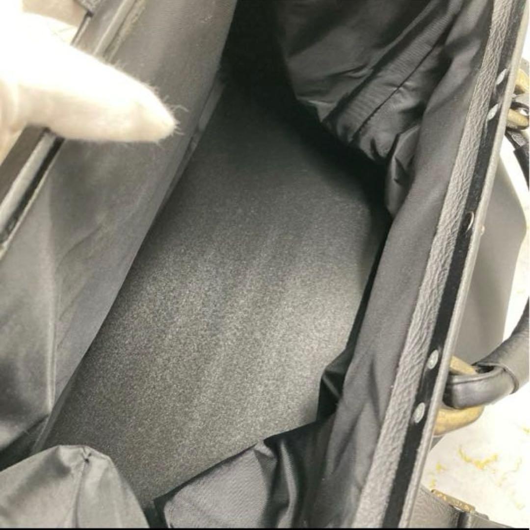 KENZO❗️旅行バッグ大容量ショルダー付きブラックナイロンレザー