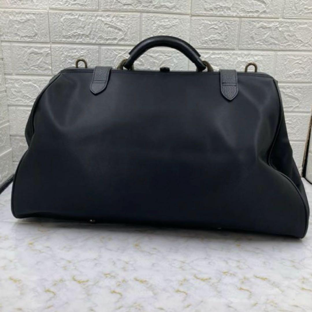 KENZO❗️旅行バッグ大容量ショルダー付きブラックナイロンレザー