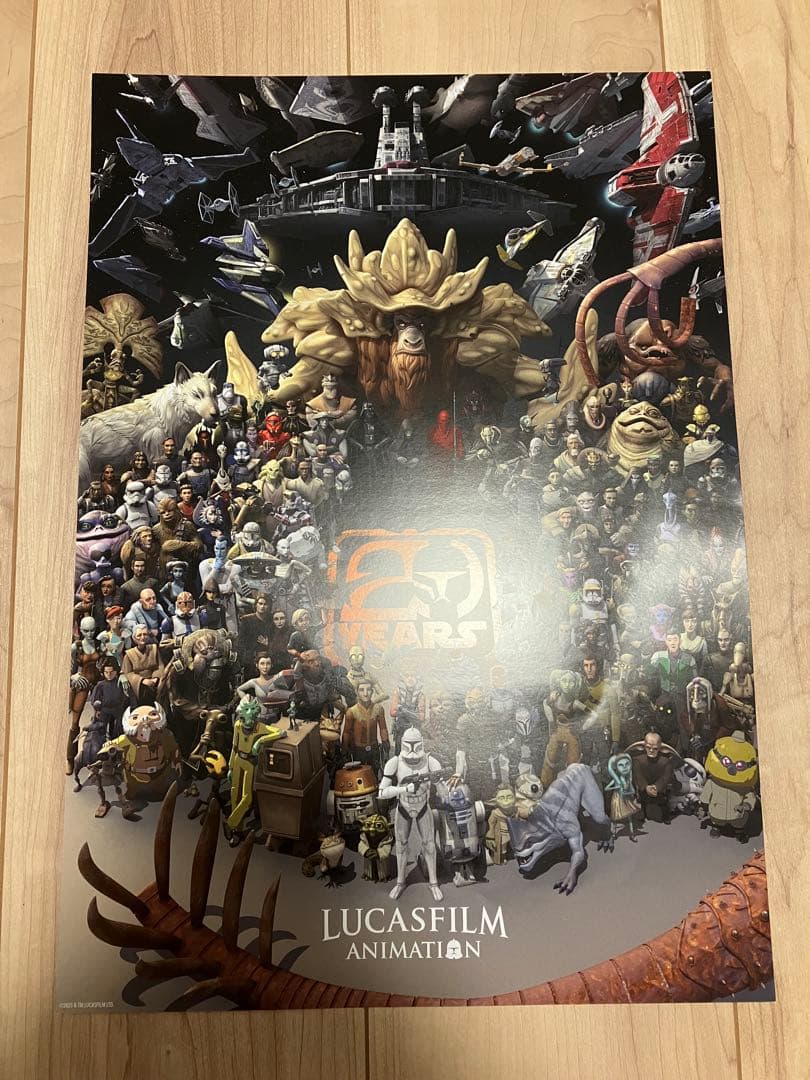 スターウォーズ ルーカスフィルムアニメーション 20周年ポスター セット
