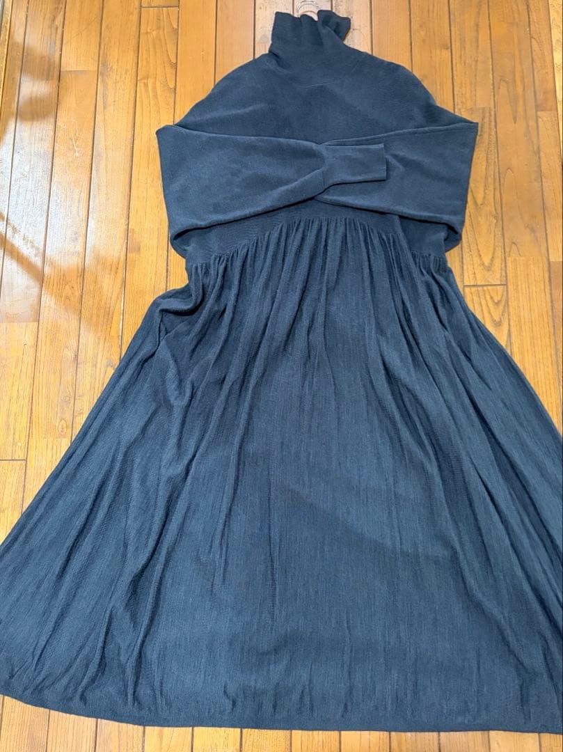 Curensology(カレンソロジー)ウールハイネックギャザーワンピース