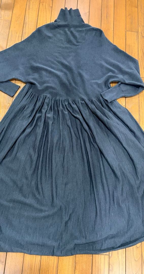 Curensology(カレンソロジー)ウールハイネックギャザーワンピース