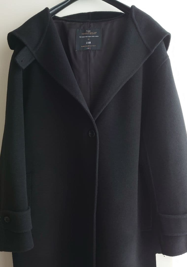 23区今季【滝沢眞規子さん着用】MANTECOPureリバー フードロングコート