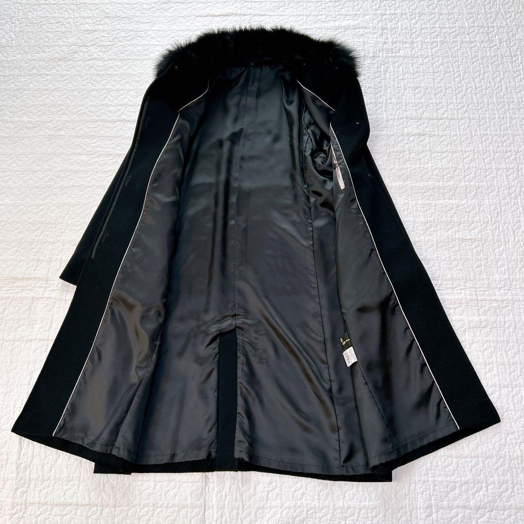 新品✨ MONTLILAS 大きいサイズ カシミヤ フォックス ロングコート