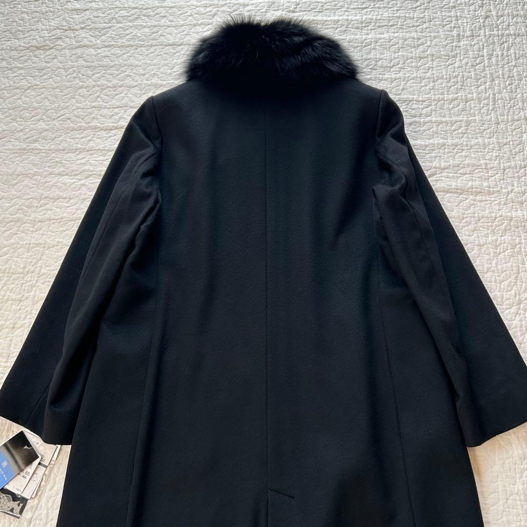 新品✨ MONTLILAS 大きいサイズ カシミヤ フォックス ロングコート