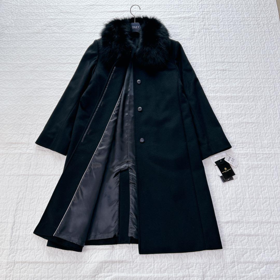 新品✨ MONTLILAS 大きいサイズ カシミヤ フォックス ロングコート