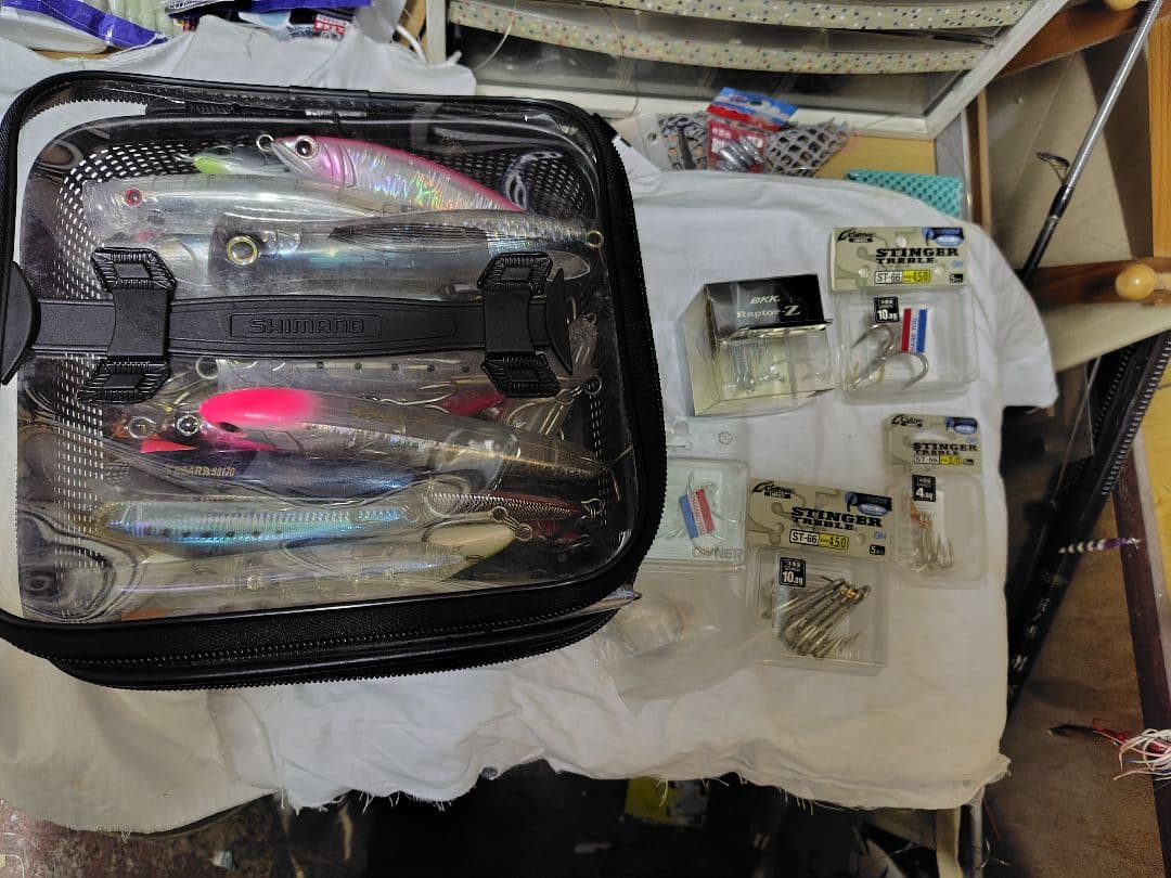 プラグ大量セット ロックショア フック、ケースまで