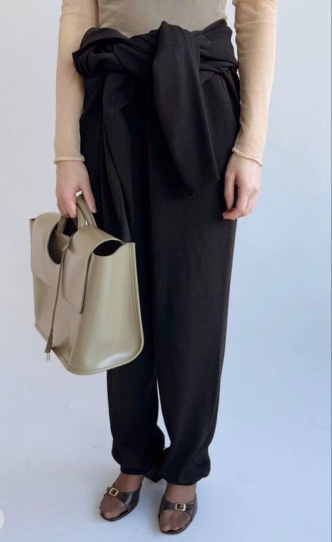 EDIT.FOR LULU abc ニットオールインワン　ブラック