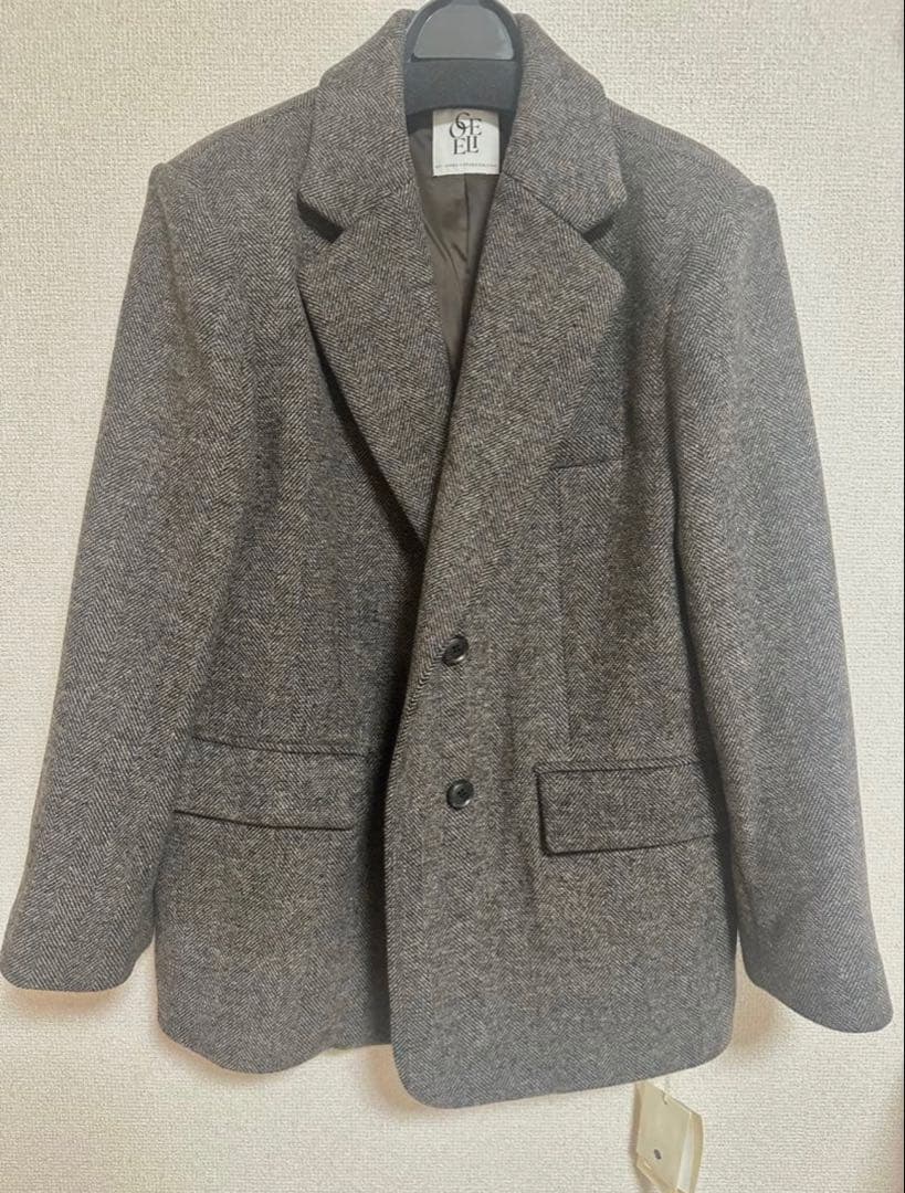 【完売品】伊原葵　シールームリン　オーバーショルダーテーラードジャケット　　S