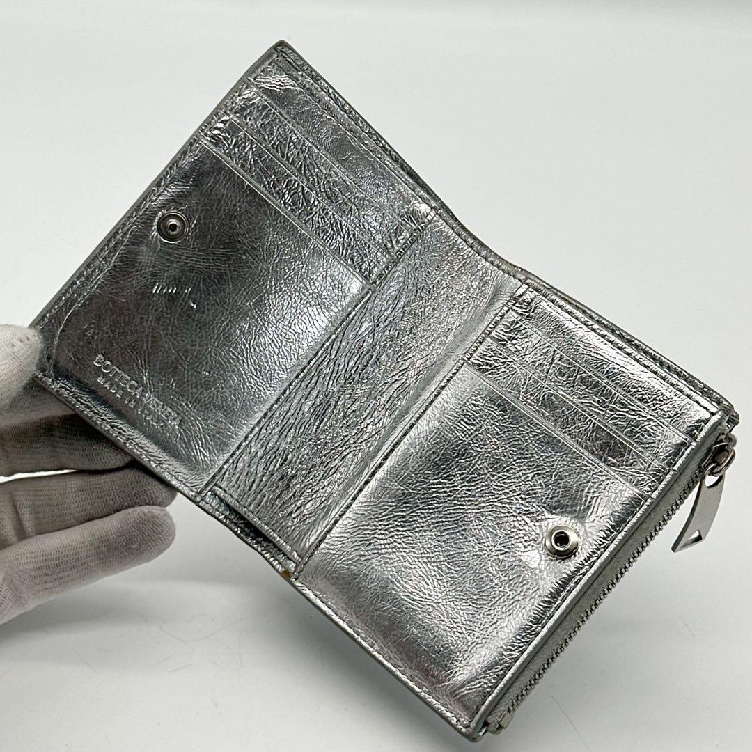 ボッテガ ヴェネタ イントレチャート 二つ折り コンパクト ウォレット