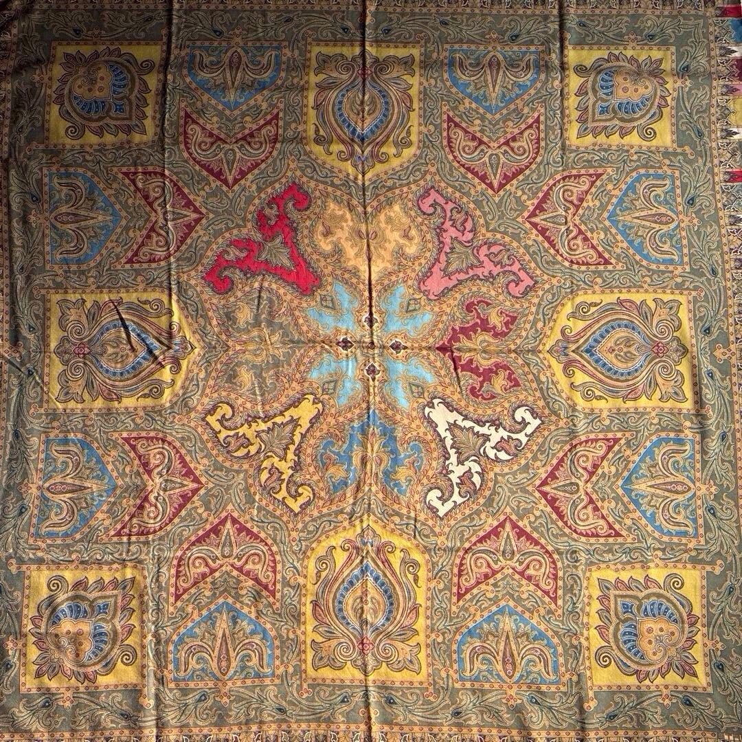 ETRO ペイズリー柄大判ストール/ショール　美品　イタリア製