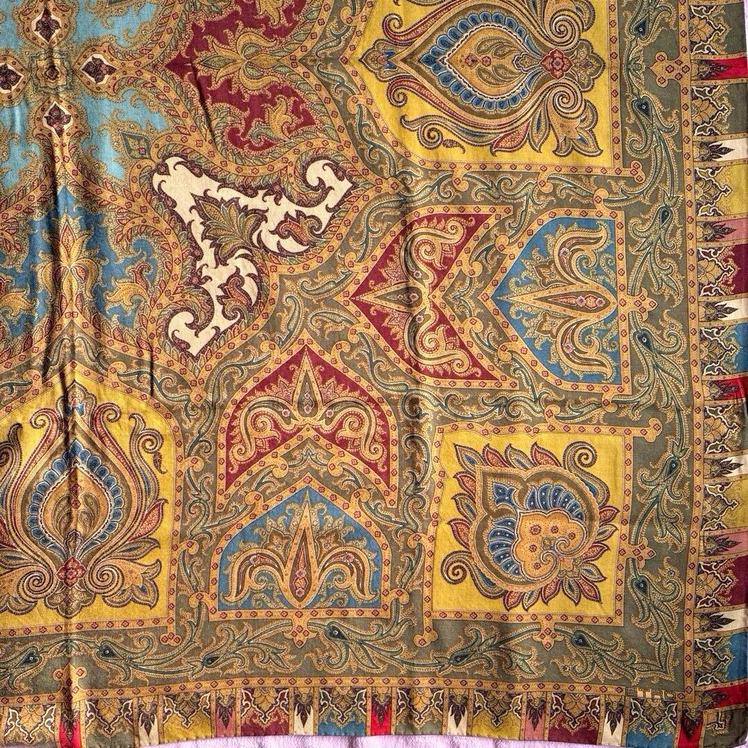 ETRO ペイズリー柄大判ストール/ショール　美品　イタリア製