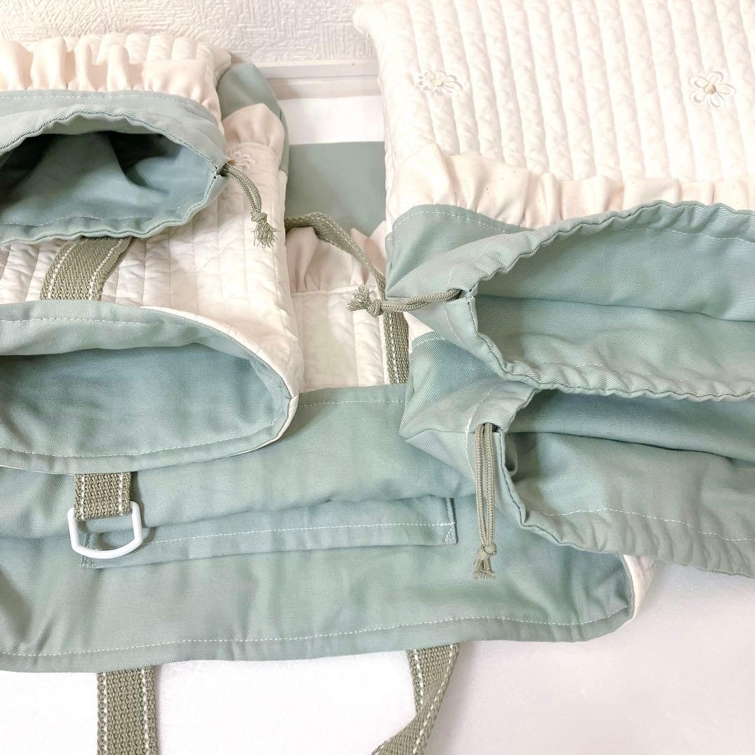 レッスンバッグ 上履き入れ 体操服袋　給食着入れ袋　巾着袋ランチョンマット✖️2